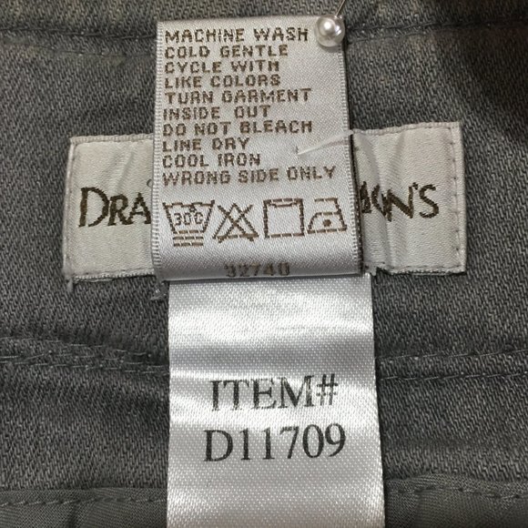 Draper's & Damon's Womens M Stretch Denim Jacket Bead Embellishments Crew Neck - Picture 6 of 14